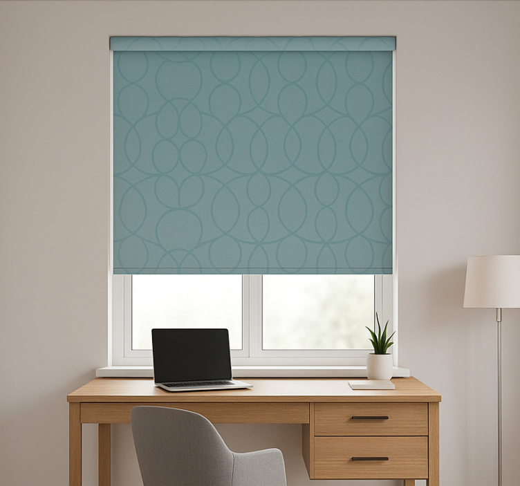 Sea color roller blind office - TenStickers