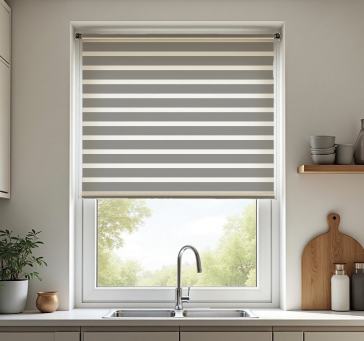 Shutter with openings kitchen roller blind - TenStickers