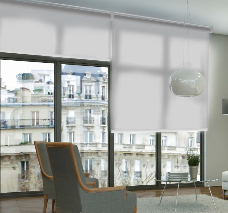Silver translucent Living room blind - TenStickers