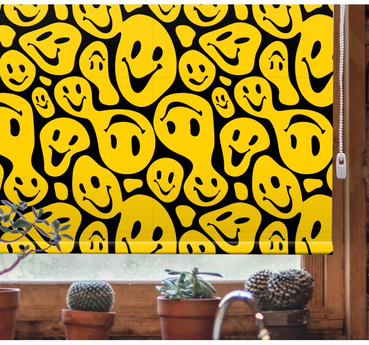 Smiley Face Pattern fun blind - TenStickers
