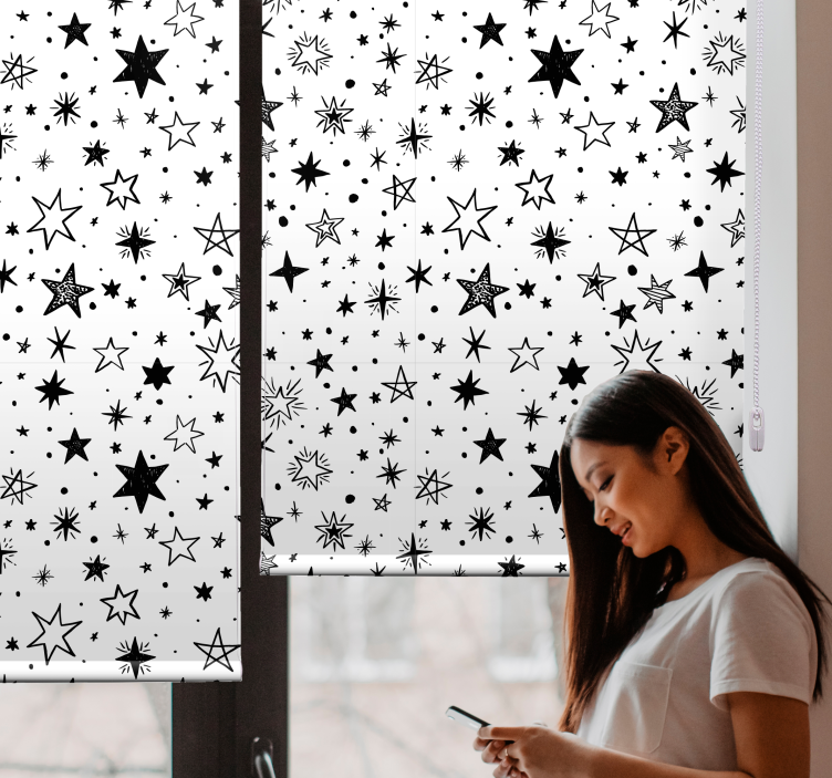 Starry night pattern blind teens - TenStickers