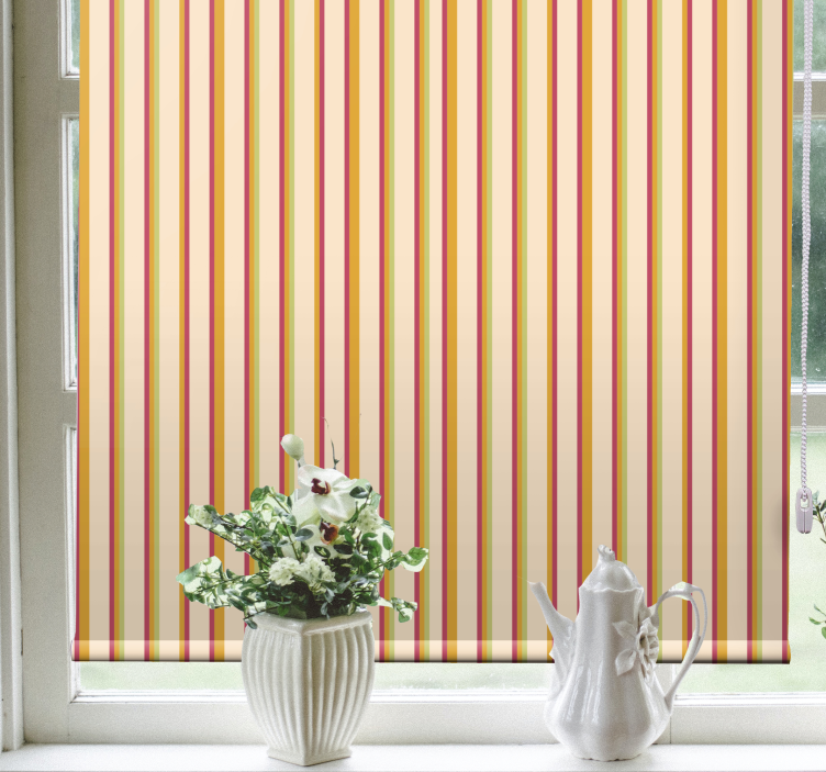 Striped texture desgin master bedroom shades - TenStickers