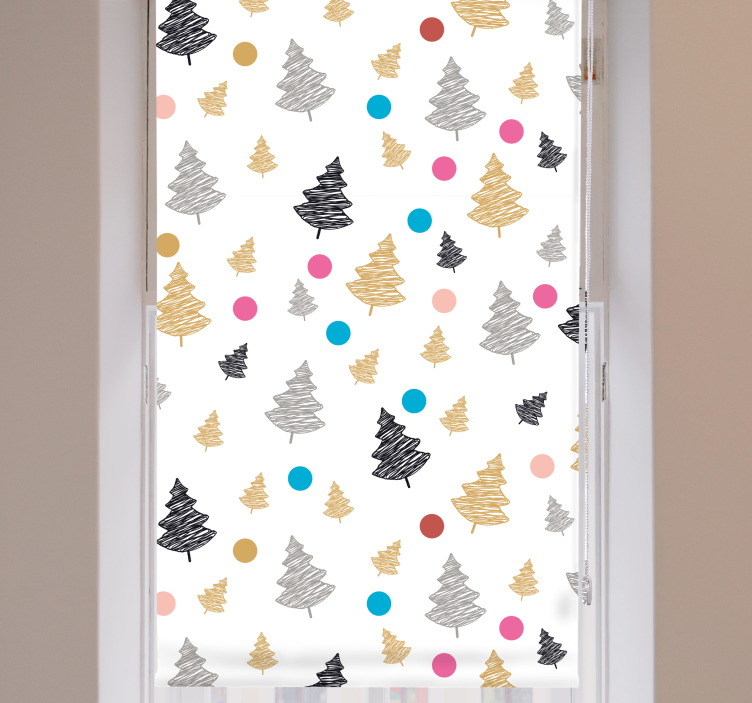 Stylized Abstract Pine tree blind - TenStickers