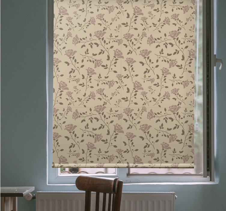 Subtle Botanical Features floral roller blind - TenStickers