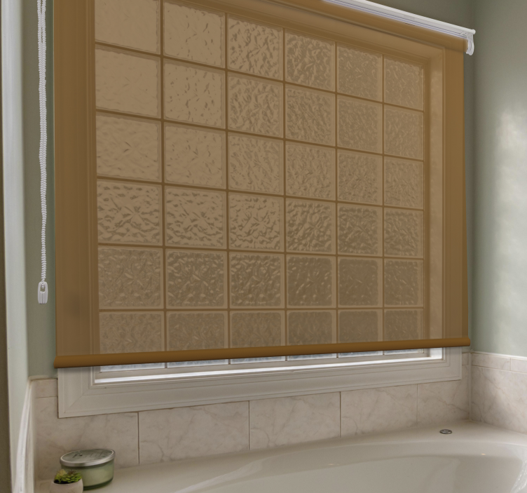 Textured square pattern roller blind - TenStickers