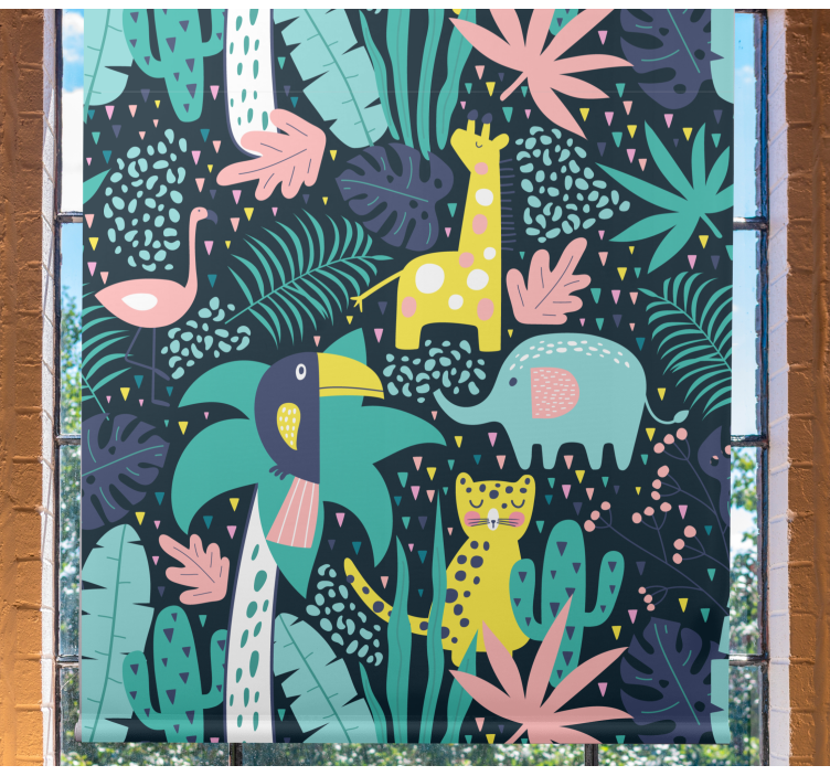 Tropical nordic animals blind children - TenStickers