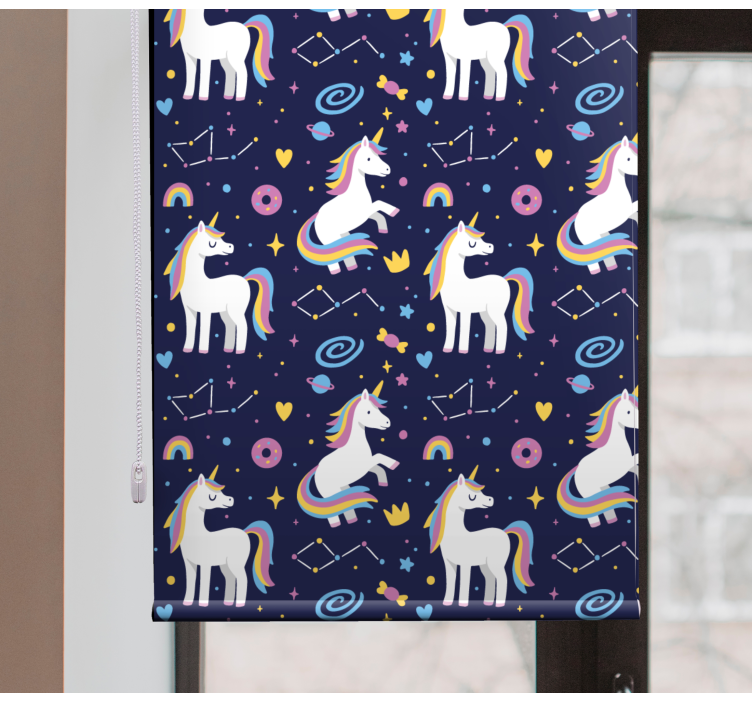 Unicorn Fantasy Theme blind - TenStickers