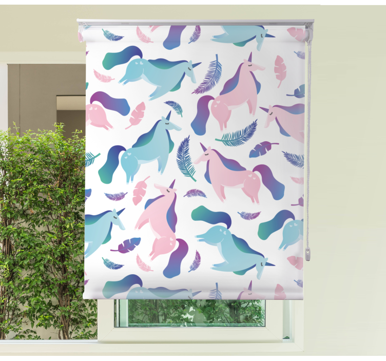 Unicorns and feathers blind children - TenStickers