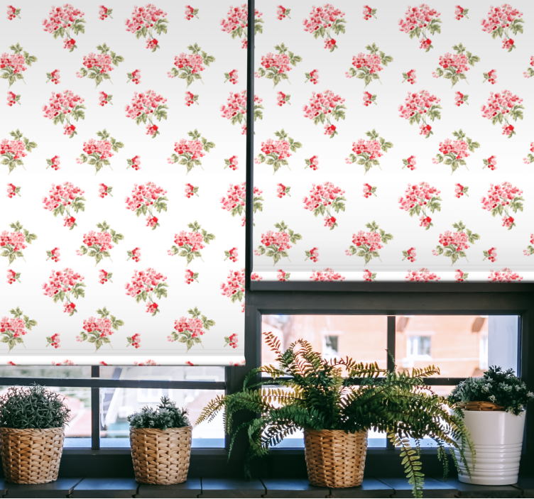 Vintage elegant arrangement living room blind - TenStickers