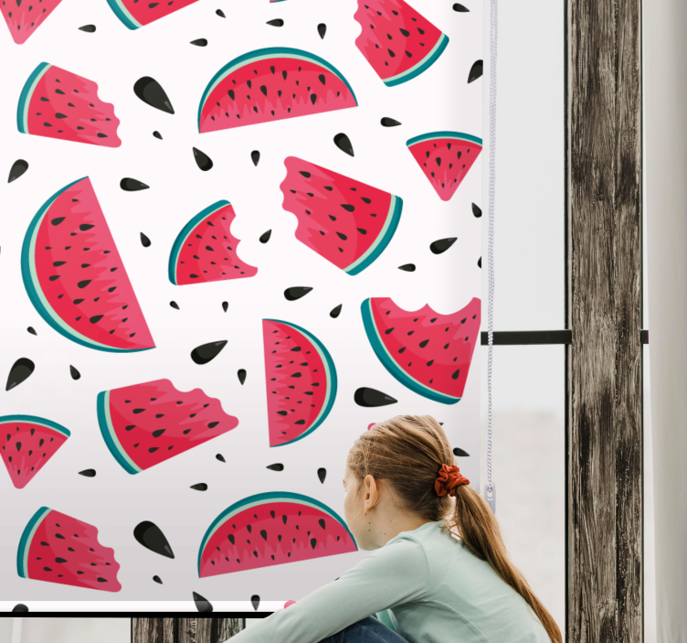 Watermelon Slice Pattern blind fruit and vegetables - TenStickers
