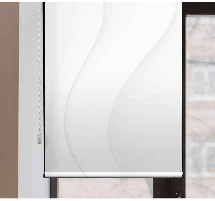 White modern shapes Master grey kitchen blind - TenStickers
