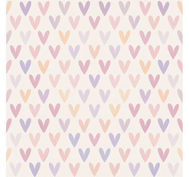 Pastel Heart Pattern teenage blind - TenStickers