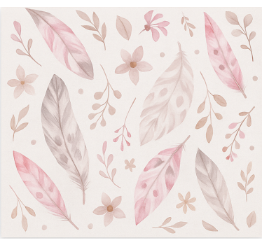 feathers pink blind teens - TenStickers