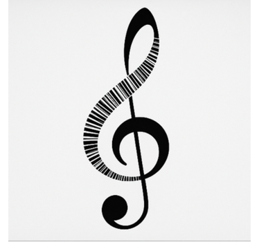 music note  blind teens - TenStickers