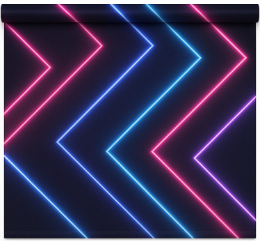 Blind teens neon lights shining through blinds - TenStickers