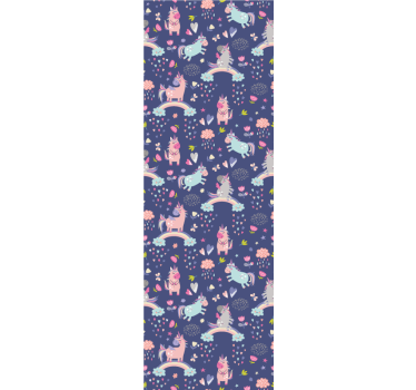 Blind children colorful unicorns with rainbow pattern - TenStickers