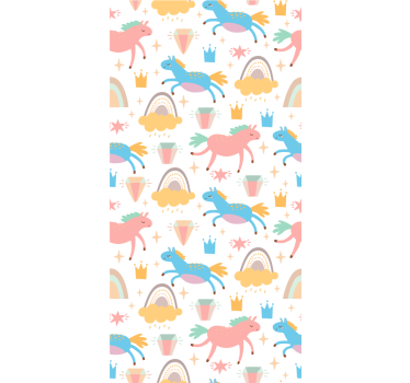 Blind children’s colorful unicorns and rainbows - TenStickers