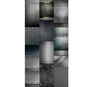 Blind teens metal black blocks design - TenStickers