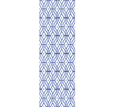 Blind teens eclectic decor blue linear pattern - TenStickers