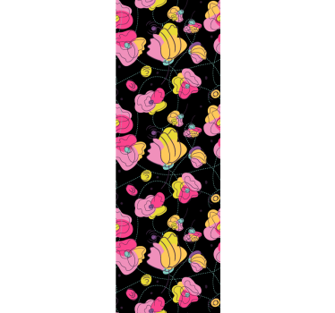 Blind teens neon color flower design - TenStickers
