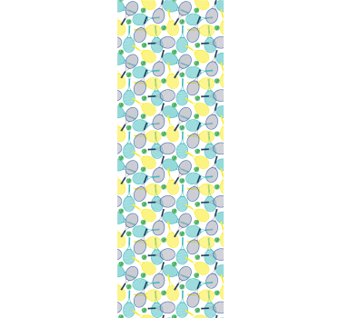 Blind teens colorful racket patterns - TenStickers