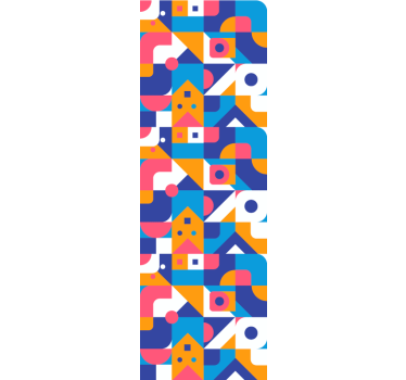 Blind teens colorful geometric shape mosaic - TenStickers