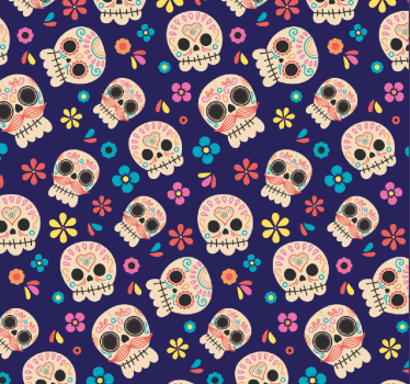 Blind teens sugar skulls - TenStickers
