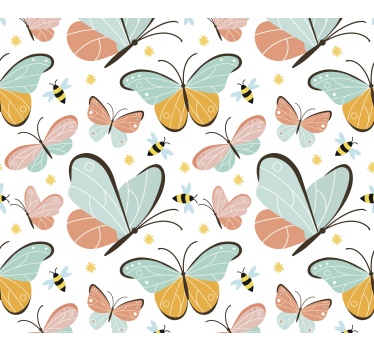 Blind teens butterflies and bees - TenStickers