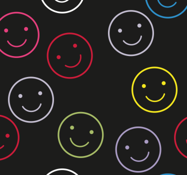 Blind teens happy colorful faces - TenStickers