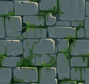 Blind teens green brick leafy accent - TenStickers