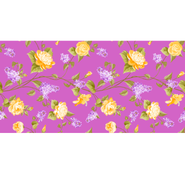 Blind purple floral blossom design - TenStickers
