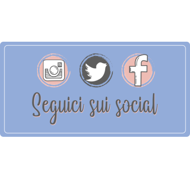 Blind purple social media promotion - TenStickers