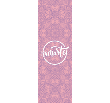 Blind purple namaste yoga - TenStickers