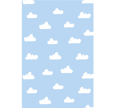 Cumulus Cloud Pattern kids roller blind - TenStickers