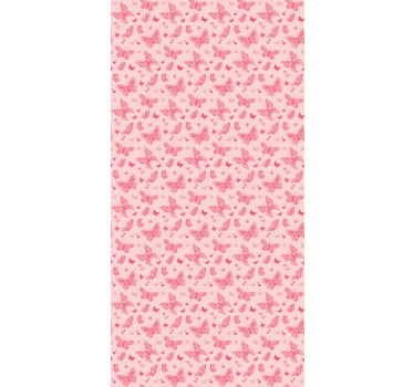 Pink butterflies kids roller blind - TenStickers