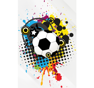 Artistic football sports teenage blind - TenStickers
