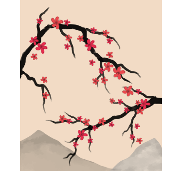 Sakura Branches blind teens - TenStickers
