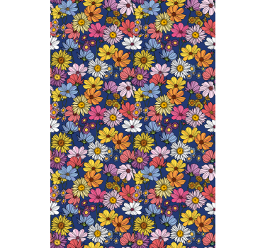 Colorful spring arrangement blind flowers and plants - TenStickers