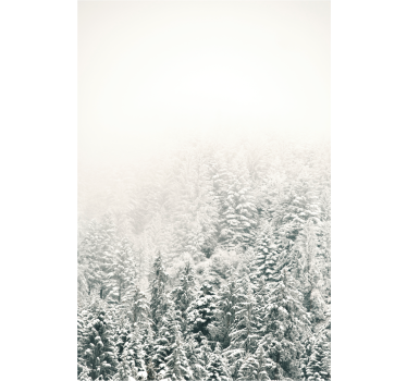 Snow-Covered Pines tree blind - TenStickers