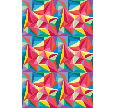 Multicolor geometric image teenage blind - TenStickers