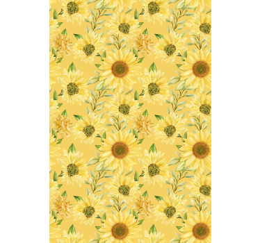 Sunflower garden flowers and plants pattern roller blind - TenStickers
