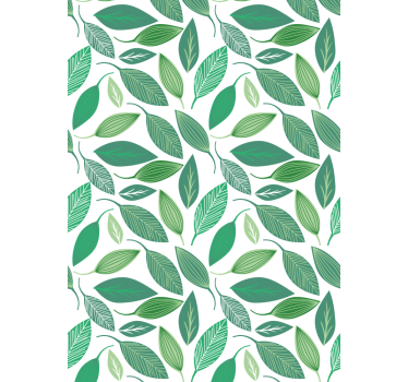 Lively Green Leaves blind flowers and plants - TenStickers