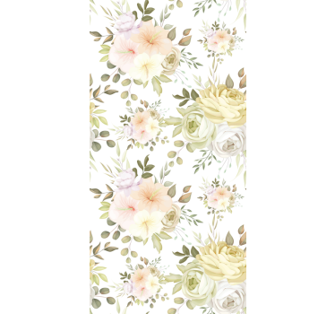 Floral roller blind beautiful floral seamless pattern - TenStickers