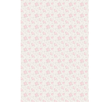Floral roller blind delicate pink roses - TenStickers