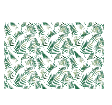 Scandinavian design green leaf Nordic dining room roller blind - TenStickers