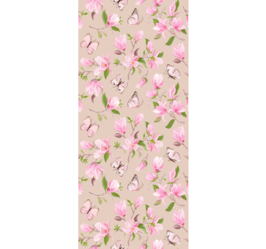 Delicate Floral Butterflies blind flowers and plants - TenStickers