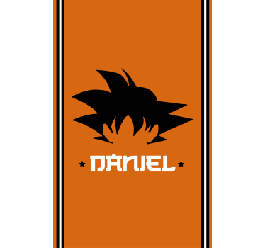 Goku Customizable orange blind - TenStickers