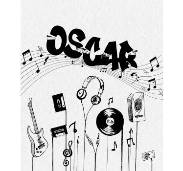 Music personalized teenage blind - TenStickers