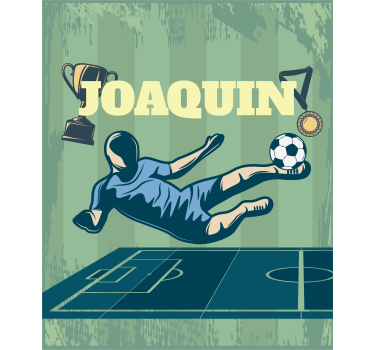 Football with name Football blind - TenStickers