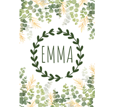 laurel wreath custom Childrens blind - TenStickers